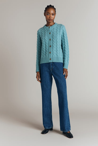Evie Cable Knit Cardigan