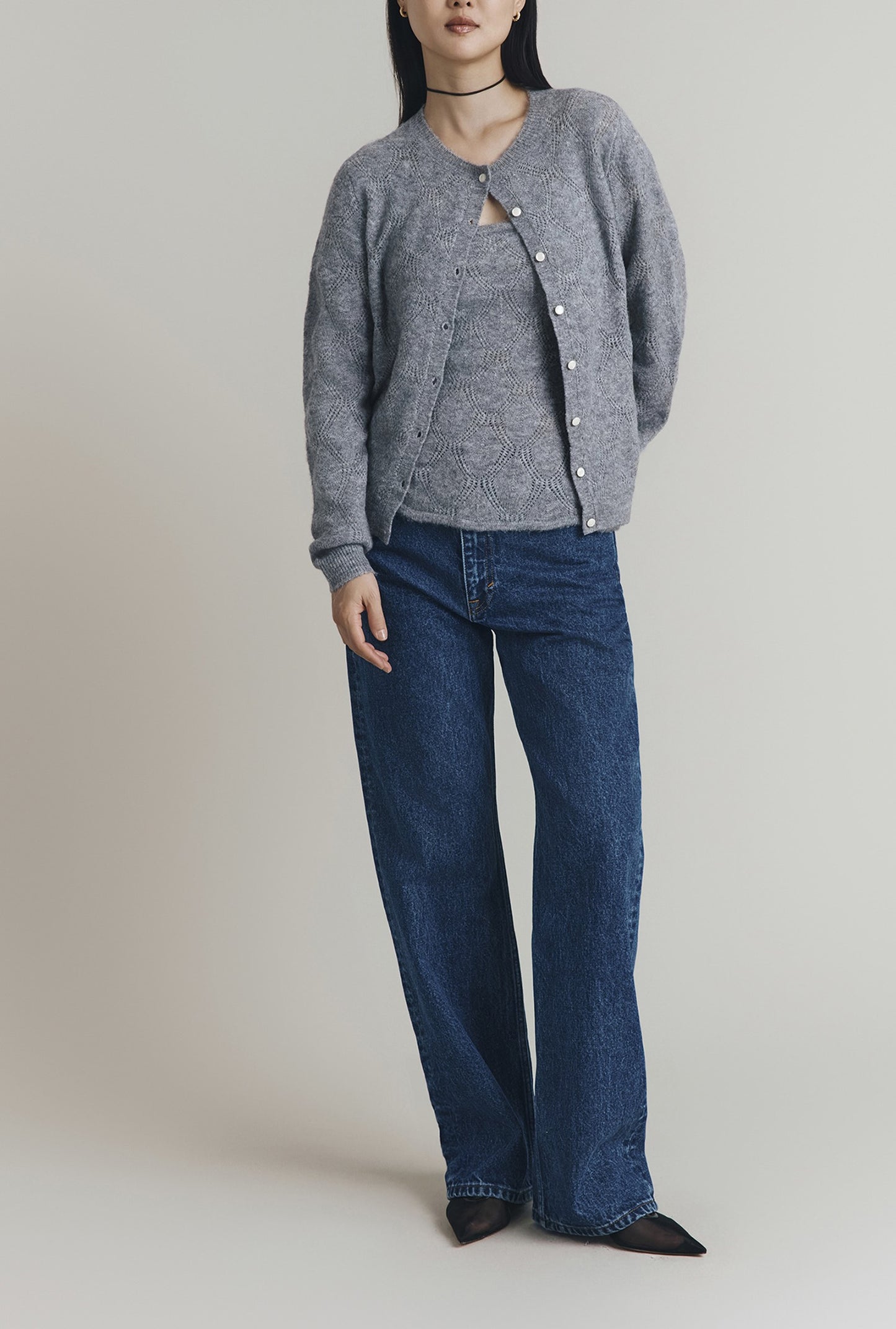 Sadie Pointelle Cardigan