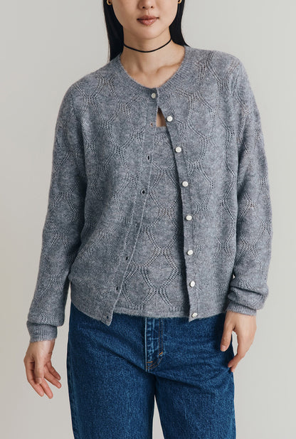 Sadie Pointelle Cardigan