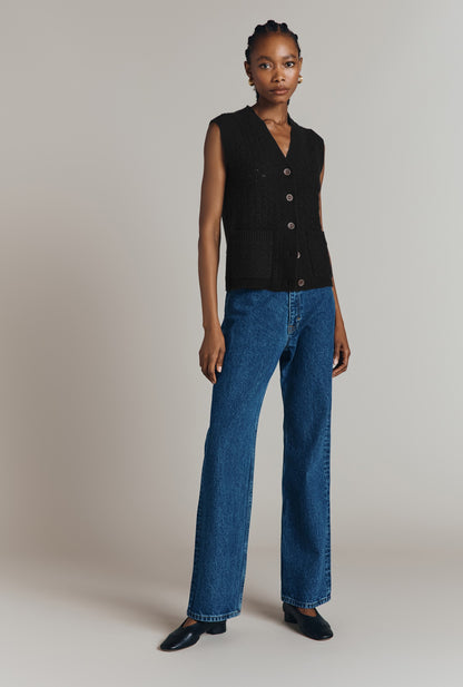 Brettia Sleeveless Knitted Waistcoat
