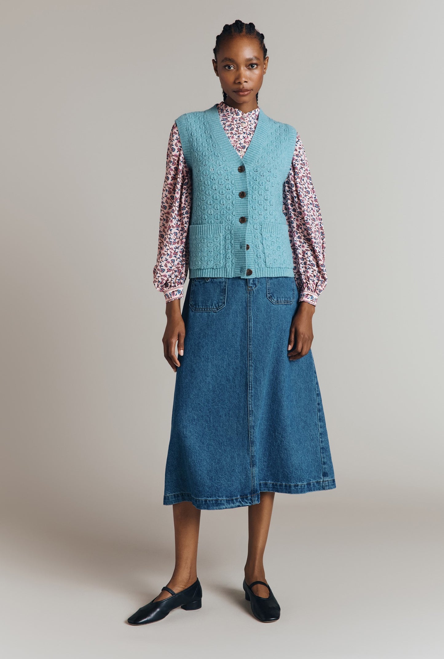 Brettia Sleeveless Knitted Waistcoat