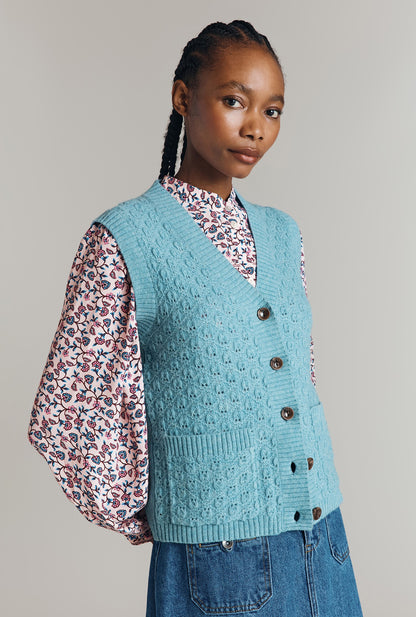 Brettia Sleeveless Knitted Waistcoat