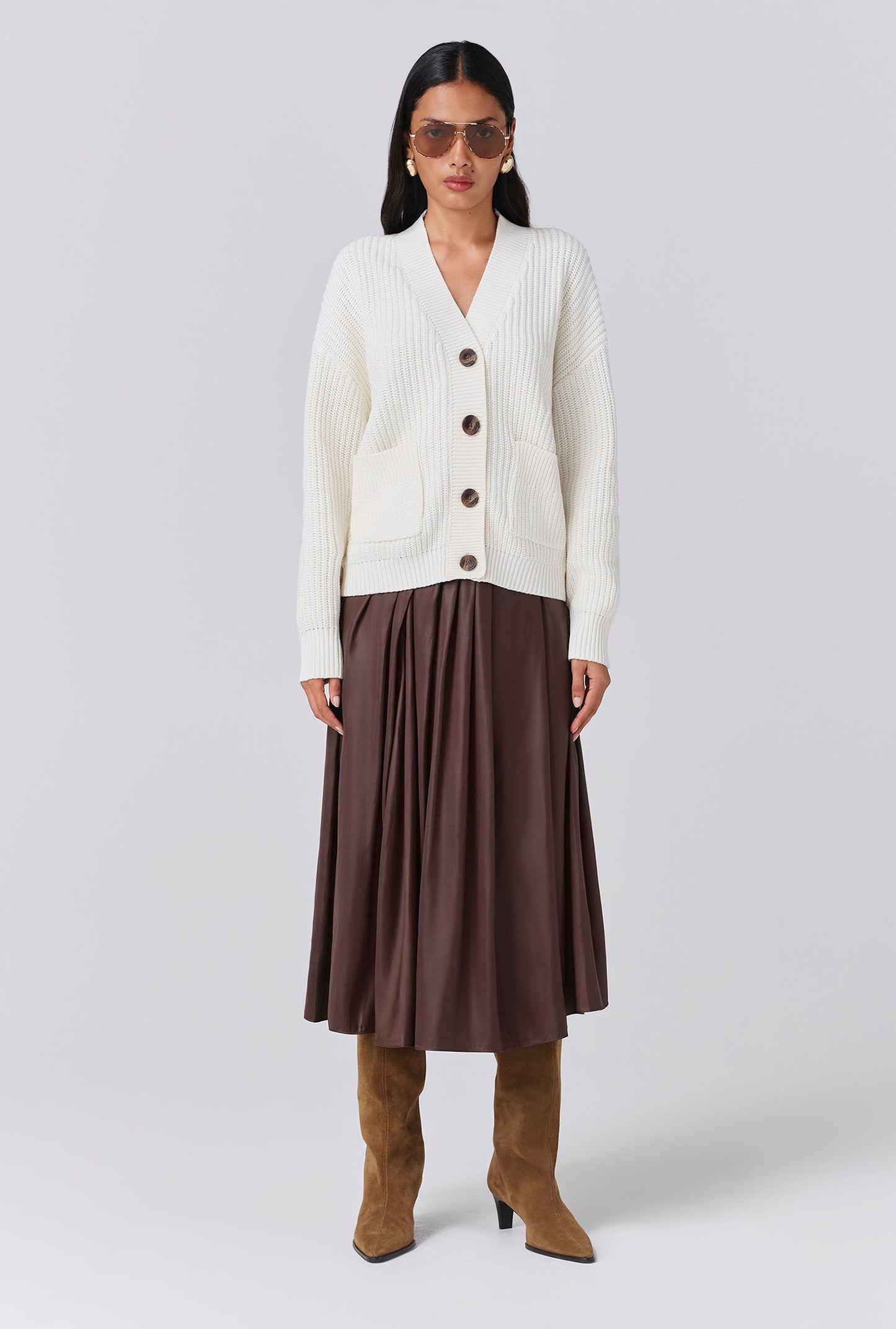 Lyla Knitted V Neck Cardigan
