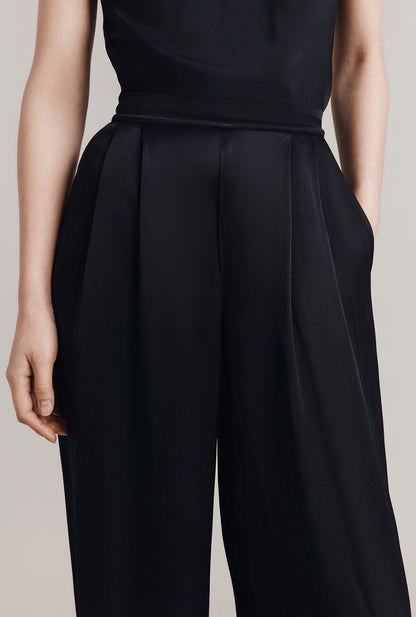 Celine Satin Wide Leg Trousers
