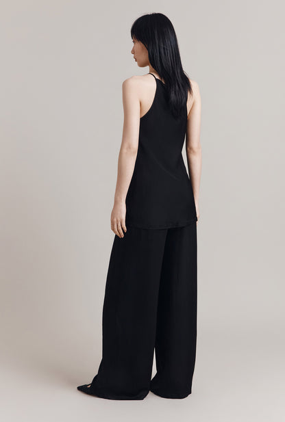 Celine Satin Wide Leg Trousers