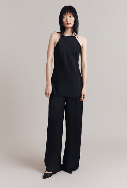 Celine Satin Wide Leg Trousers