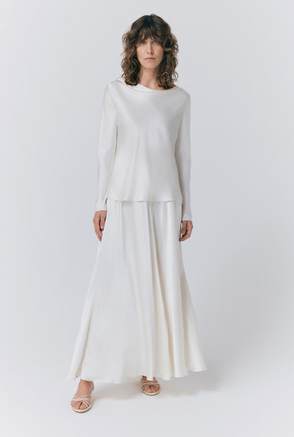 Colette Satin Maxi Skirt