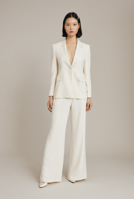 Alexa Crepe Wide Leg Trousers
