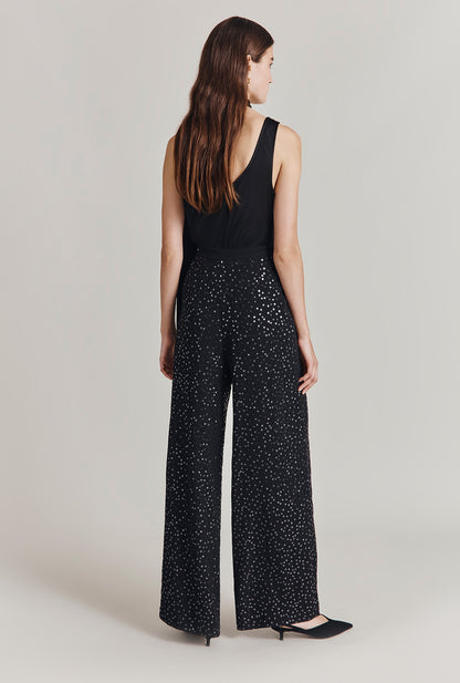 Ada Sequin Crepe Trousers