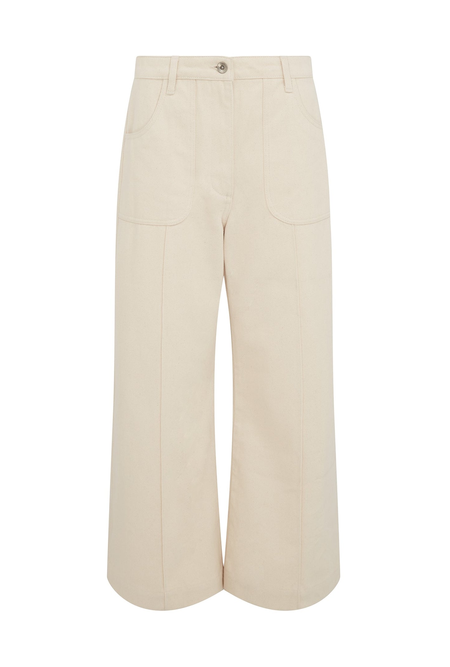 Astra Denim Cropped Wide Leg Jeans