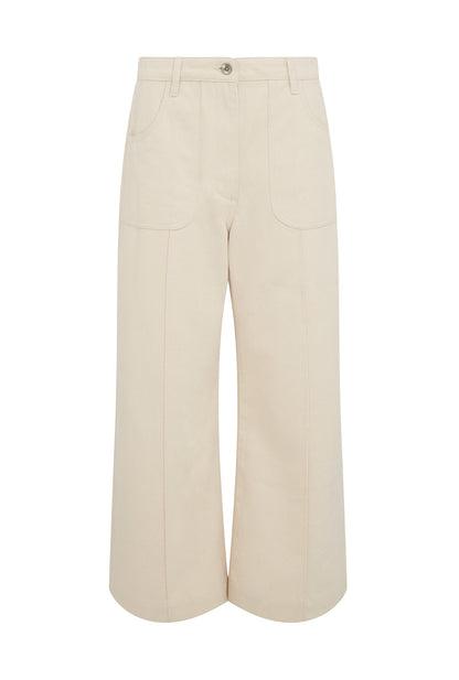 Astra Denim Cropped Wide Leg Jeans