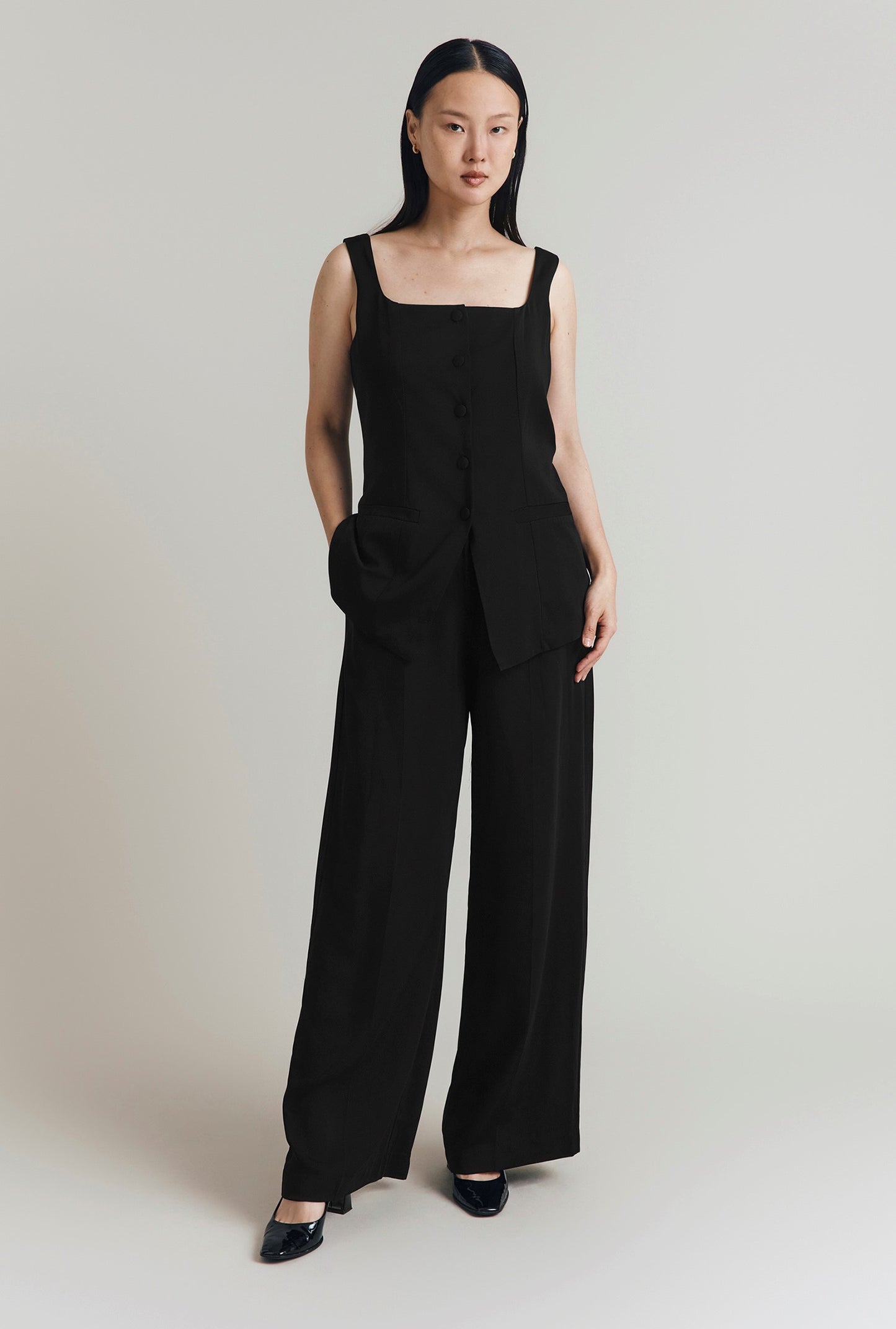 Reiko Wide Straight Leg Trousers