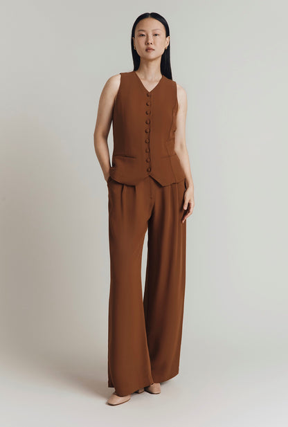 Reiko Straight Wide Leg Trousers