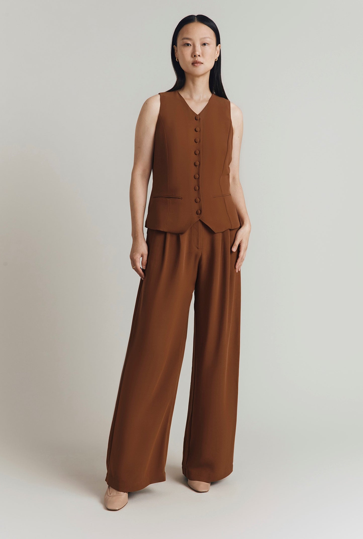 Reiko Straight Wide Leg Trousers