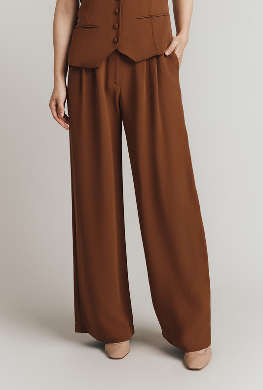 Reiko Straight Wide Leg Trousers