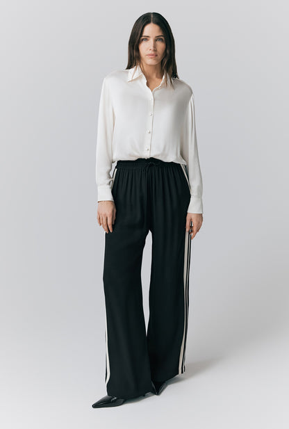Mila Contrast Wide Leg Trousers