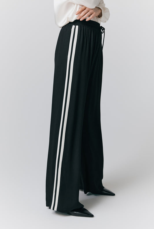 Mila Contrast Wide Leg Trousers