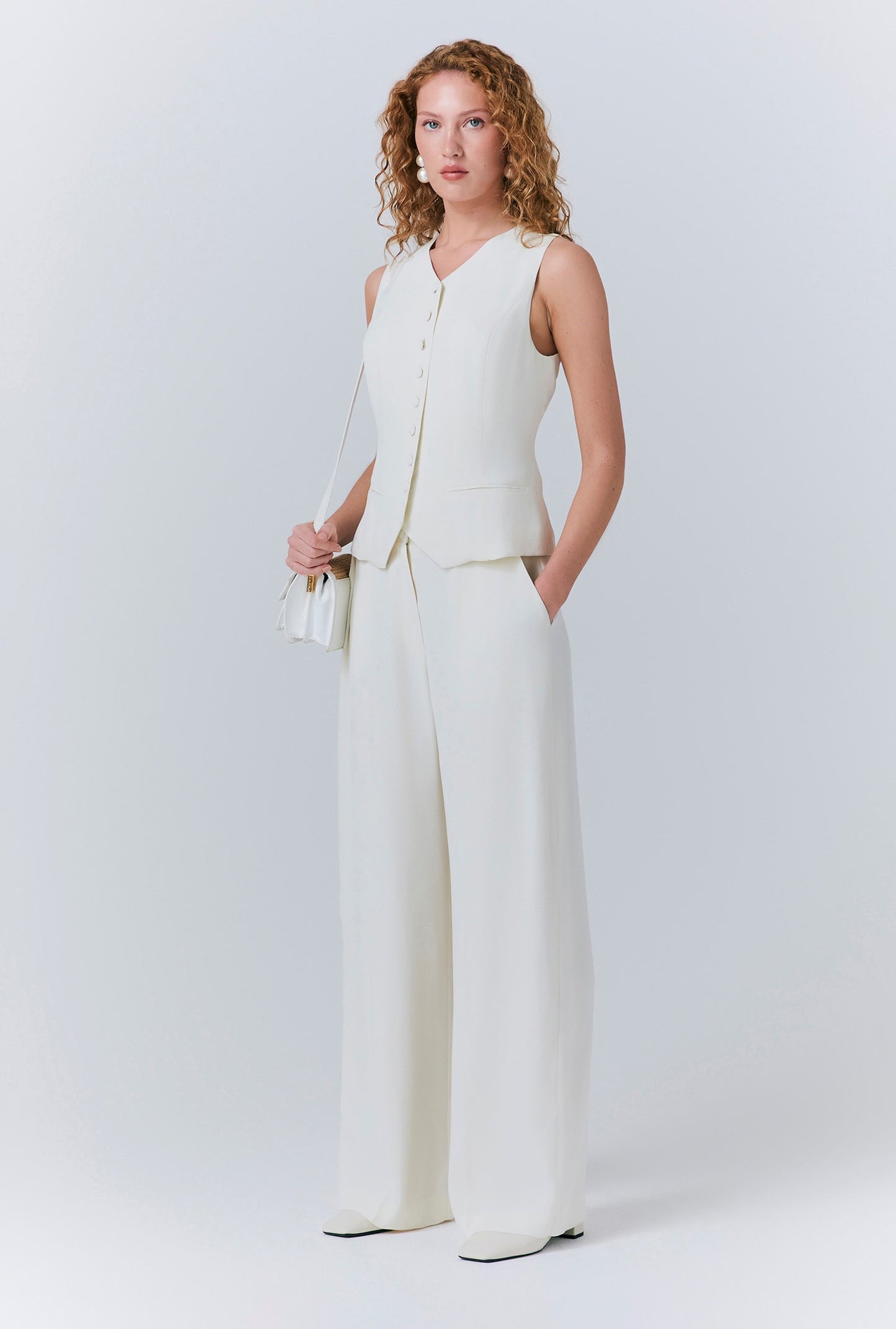 Reiko Straight Wide Leg Trousers