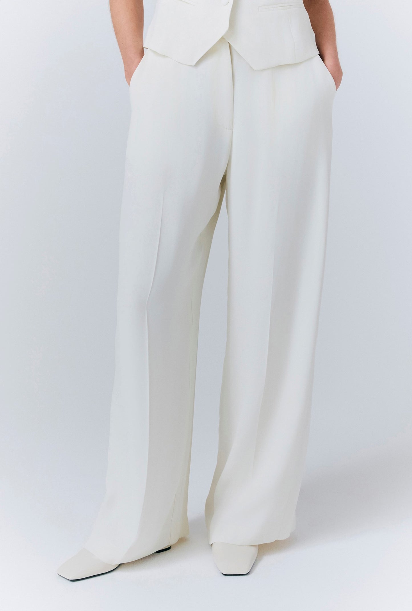 Reiko Straight Wide Leg Trousers