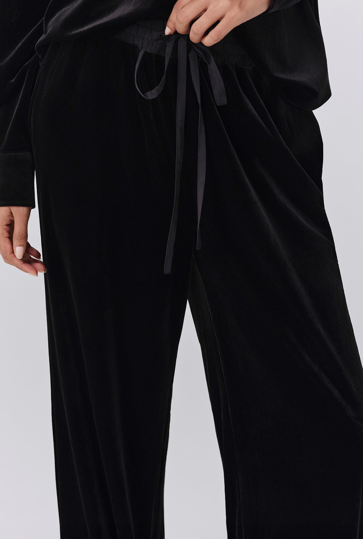 Serena Velvet Wide Leg Trousers