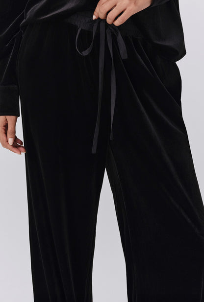 Serena Velvet Wide Leg Trousers