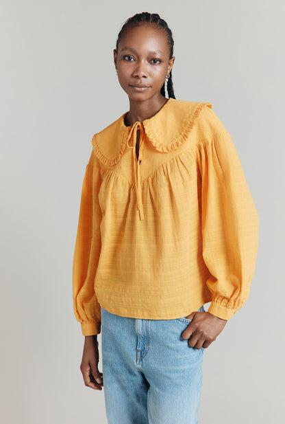 Daisy Jacquard Cotton Blouse
