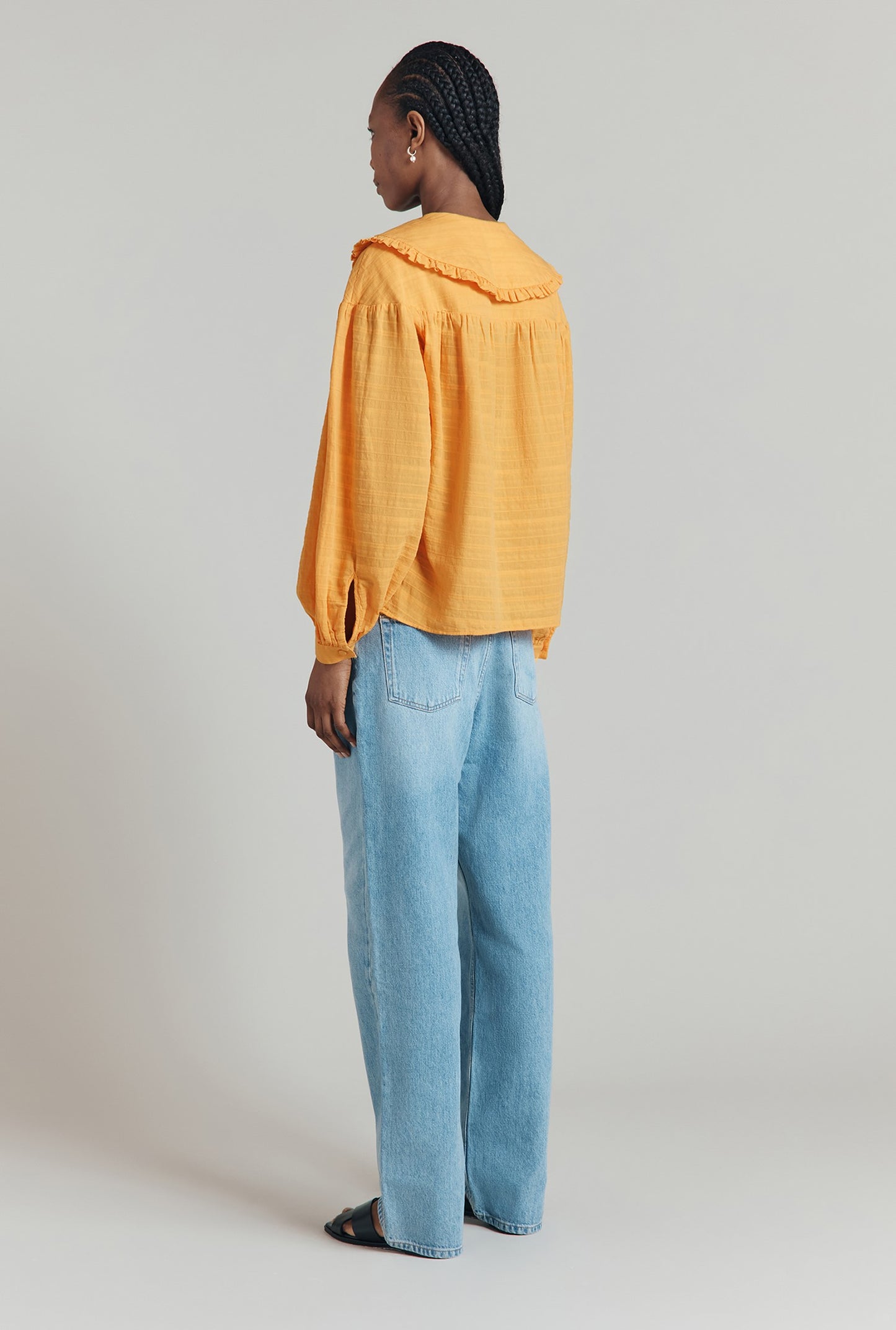 Daisy Jacquard Cotton Blouse