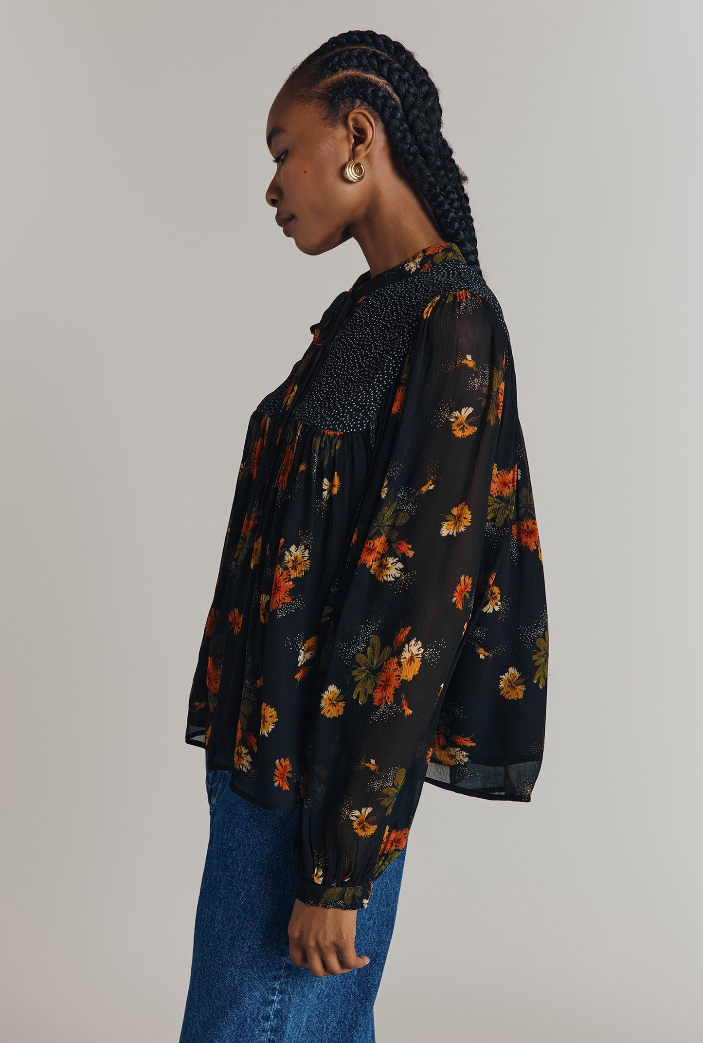 Jennifer Georgette Mixed Floral Blouse