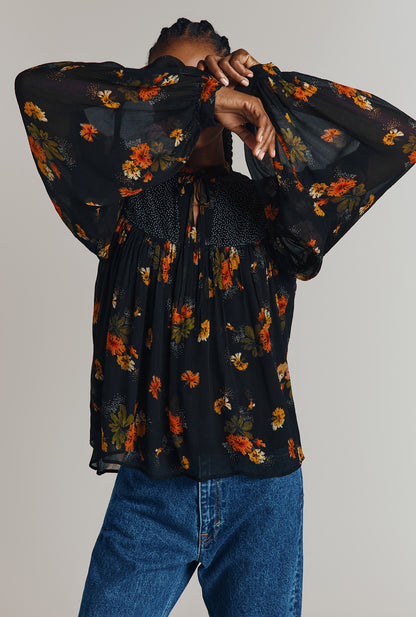 Jennifer Georgette Mixed Floral Blouse