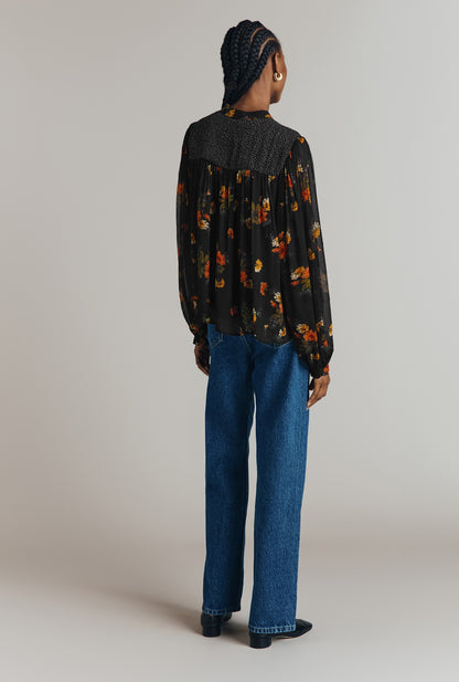 Jennifer Georgette Mixed Floral Blouse