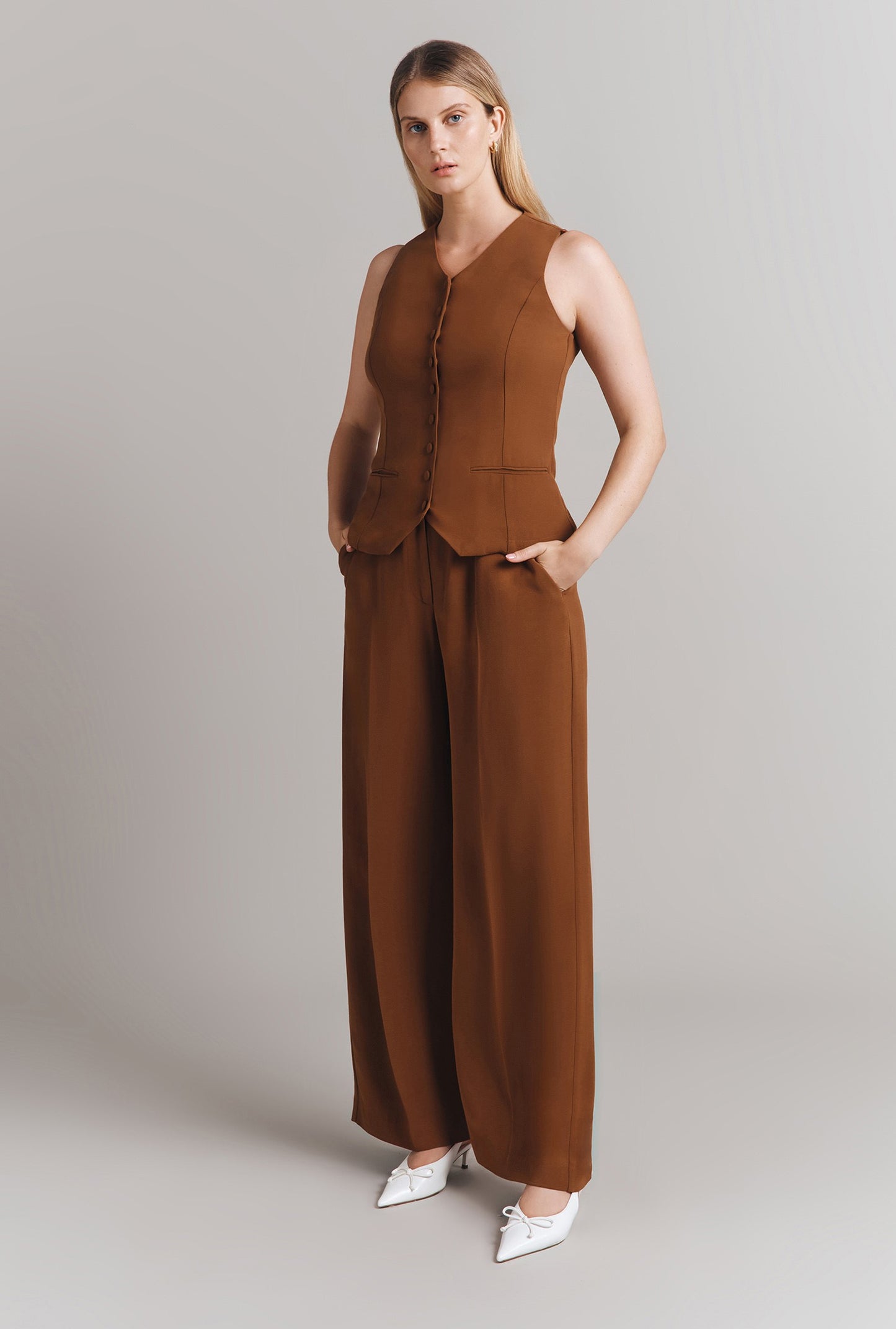 Bonnie Crepe Waistcoat
