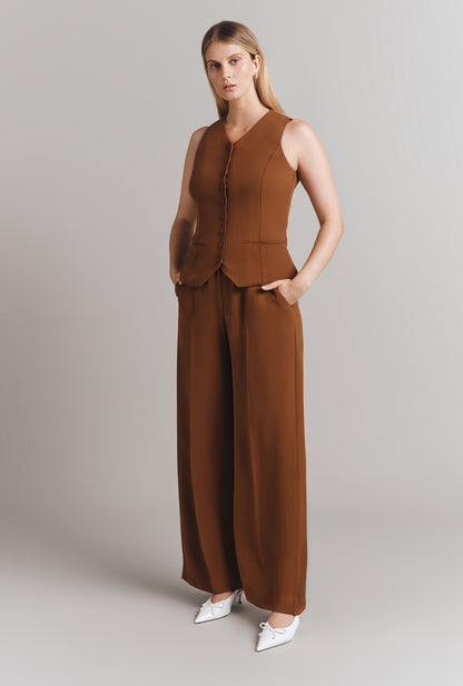 Bonnie Crepe Waistcoat