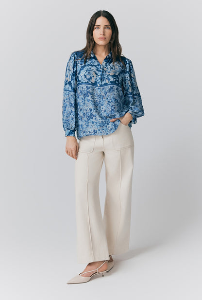 Josie Placement Floral Blouse