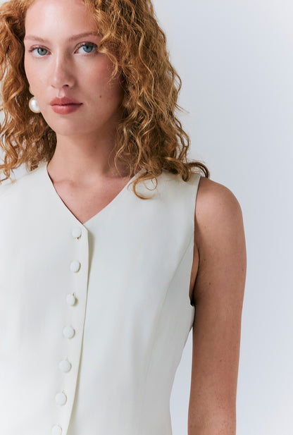 Bonnie Crepe Waistcoat