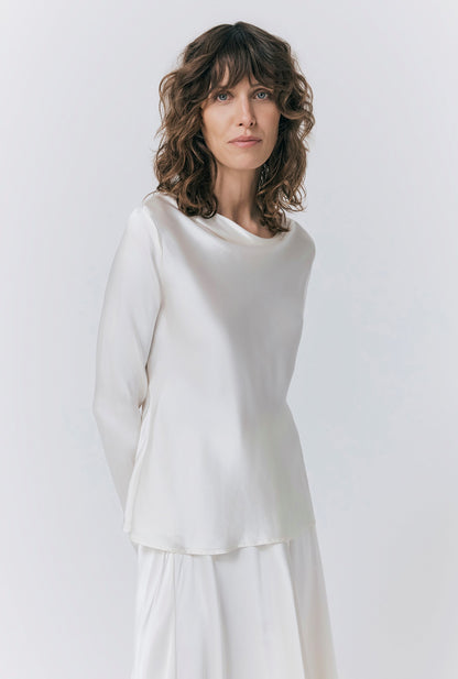 Isabella Satin Blouse