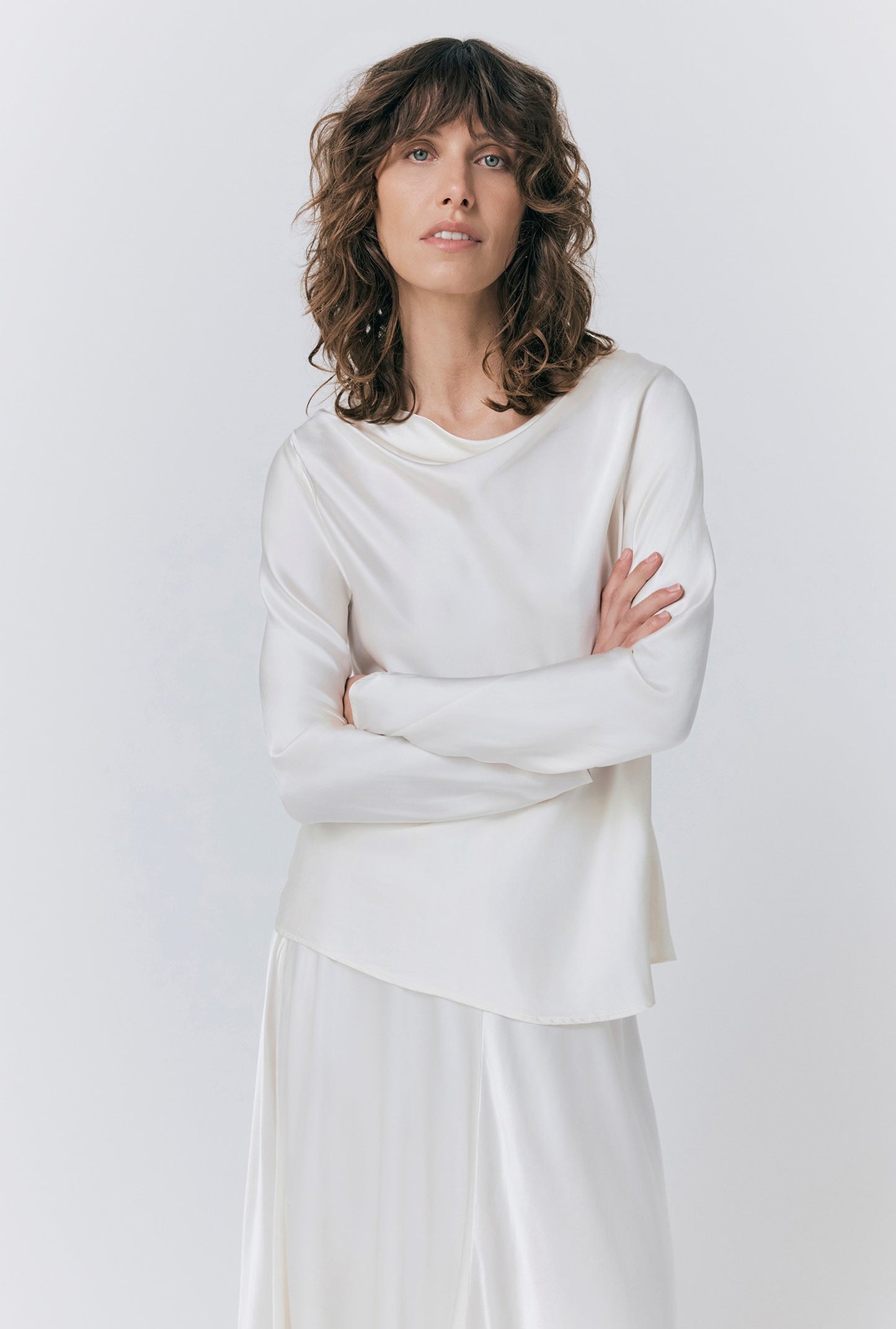 Isabella Satin Blouse