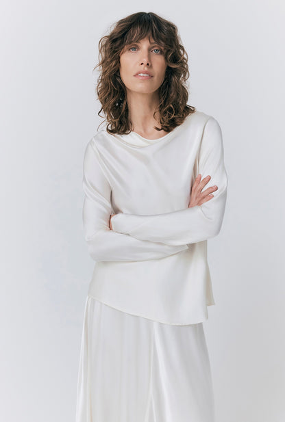 Isabella Satin Blouse