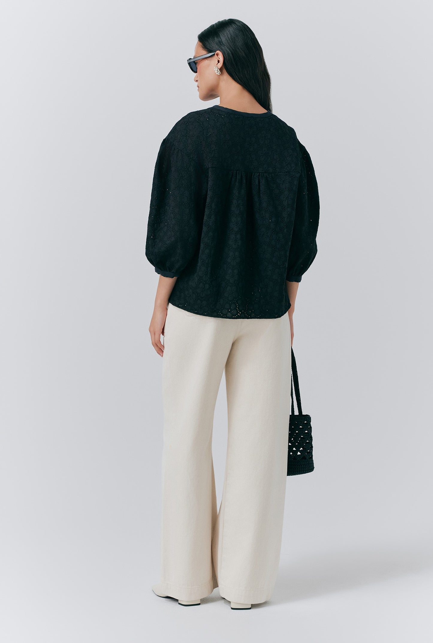 Loren Embroidered Cotton Blouse
