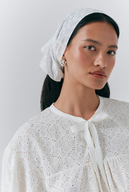 Loren Embroidered Cotton Blouse