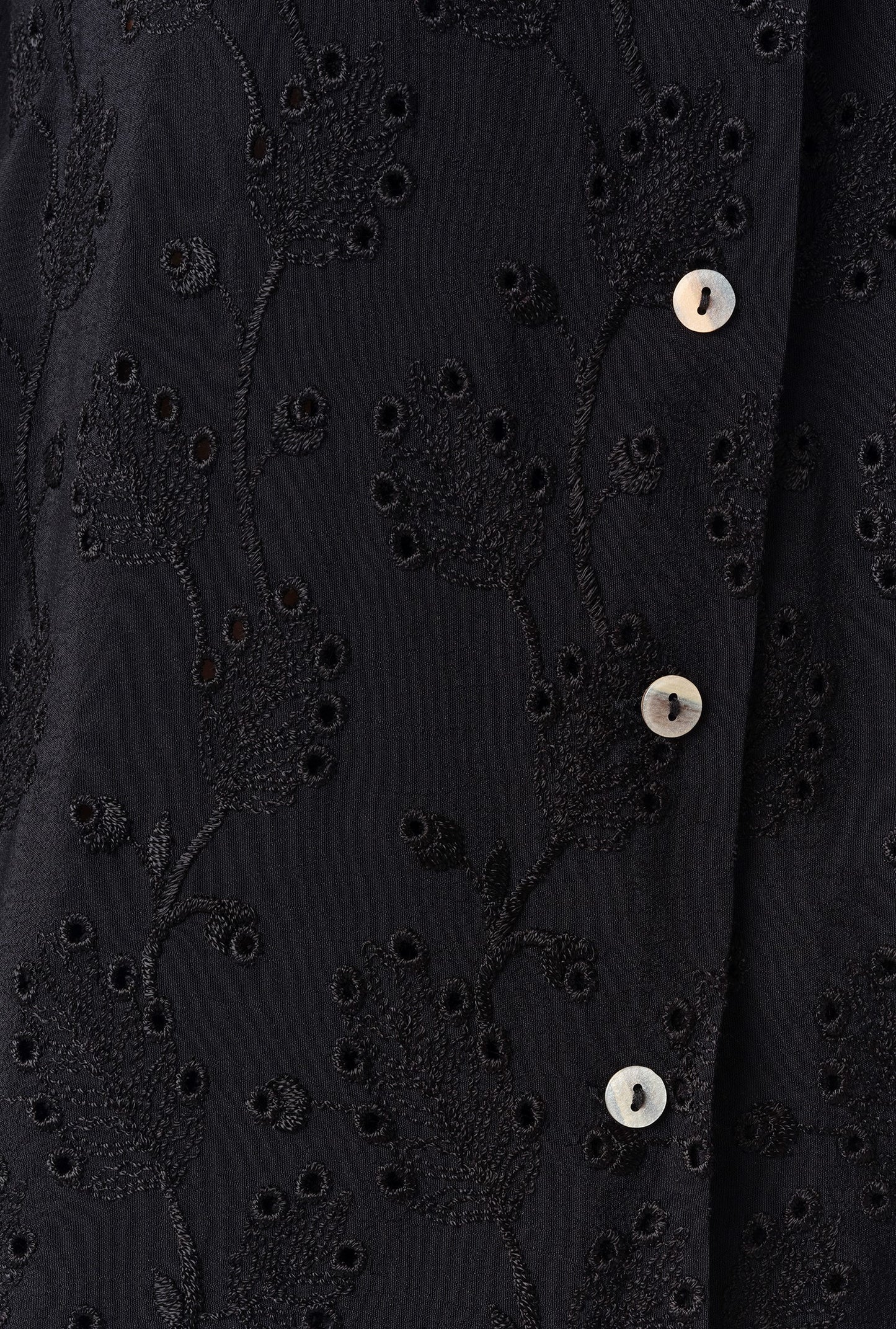 Emily Embroidery Button Through Blouse