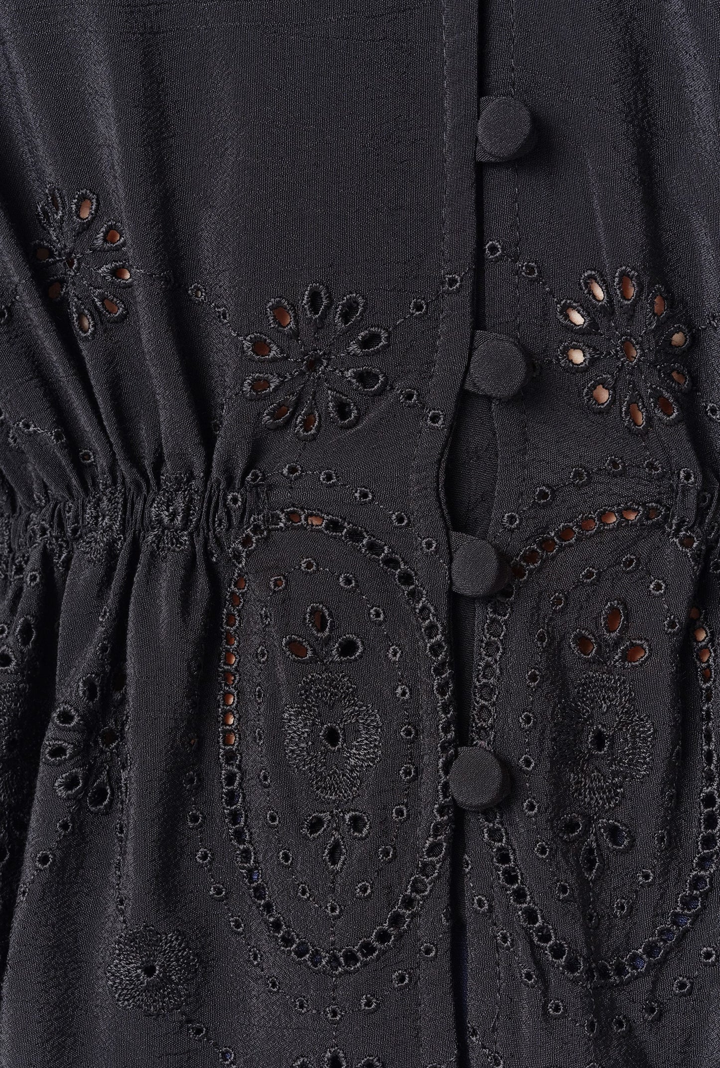 Ada Crepe V Neck Button Down Blouse