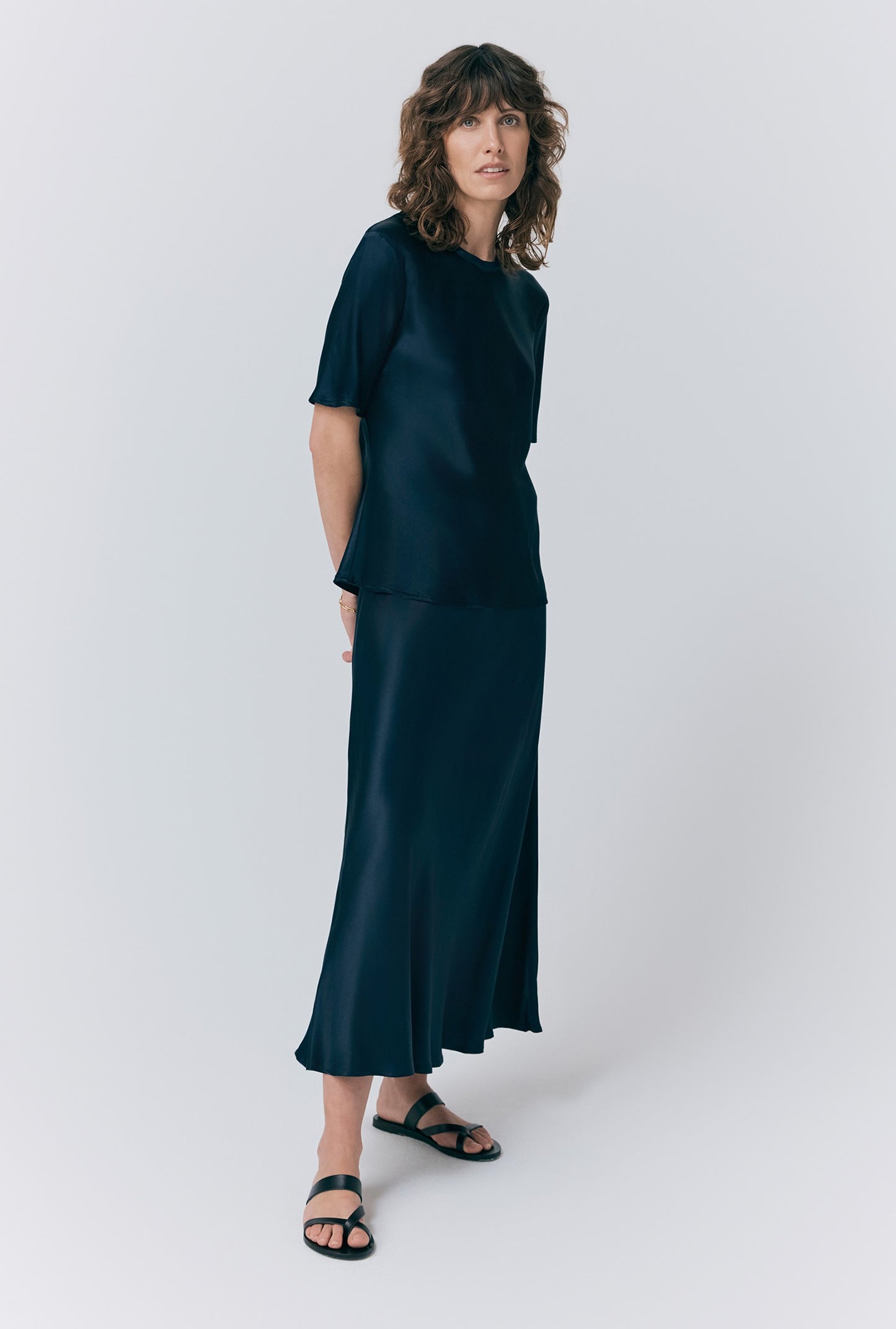 Luna Satin Slip Skirt