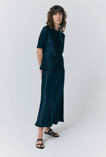 Luna Satin Slip Skirt