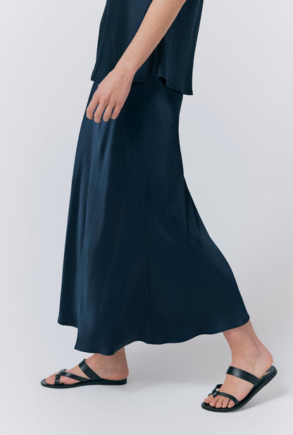 Luna Satin Slip Skirt