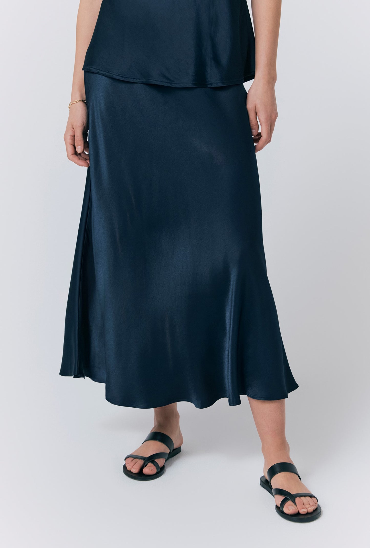 Luna Satin Slip Skirt