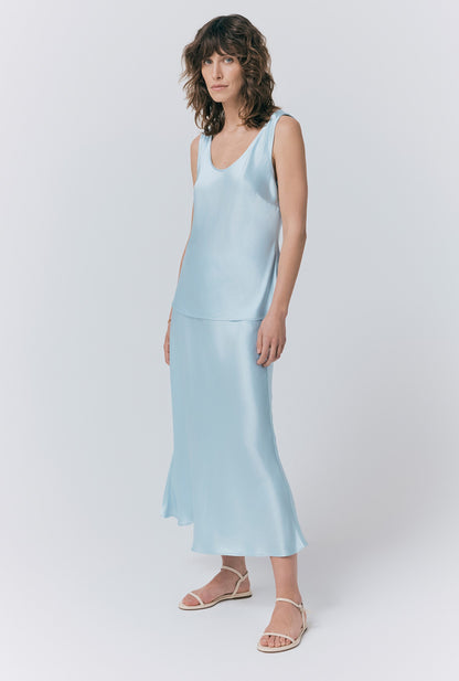 Luna Satin Slip Skirt