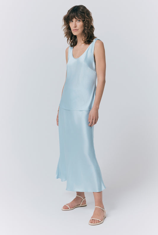 Luna Satin Slip Skirt