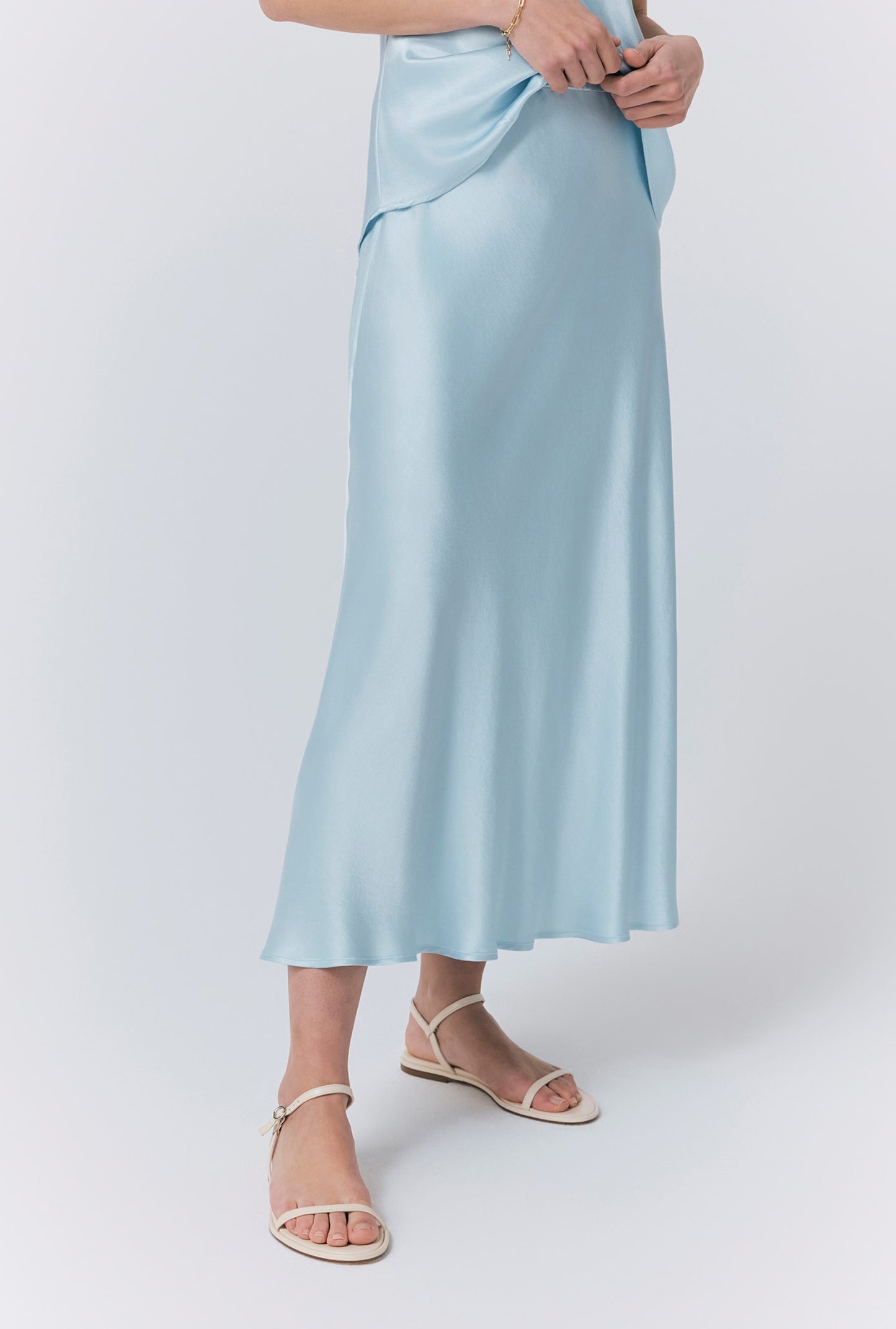 Luna Satin Slip Skirt