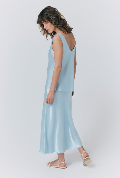 Luna Satin Slip Skirt