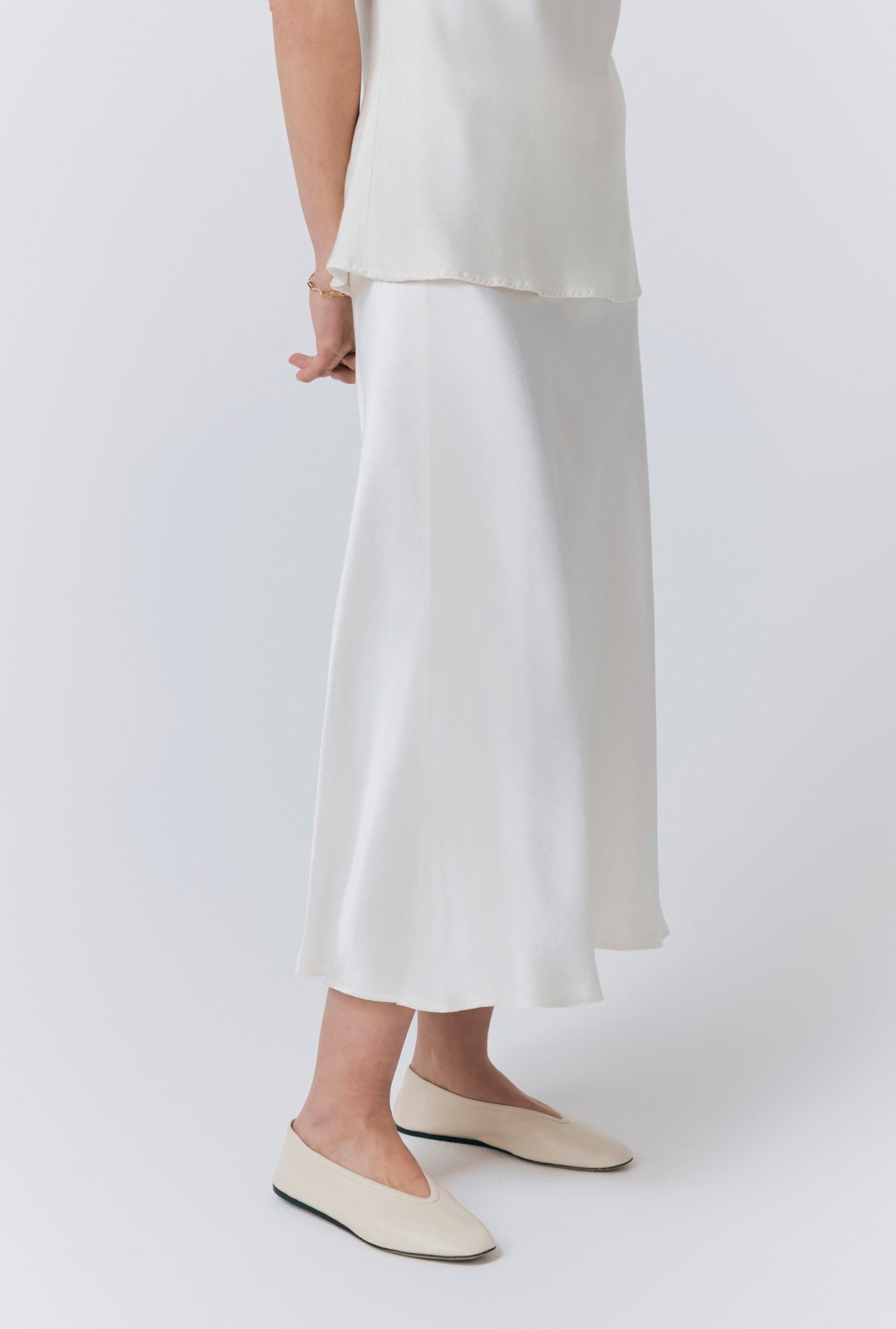 Luna Satin Slip Skirt
